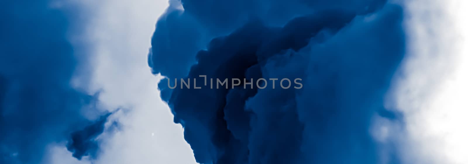 Minimalistic blue cloudy background as abstract backdrop, minima by Anneleven