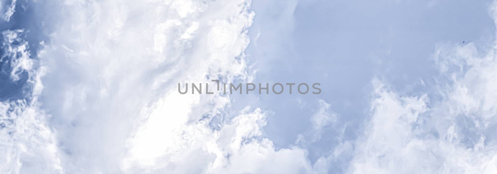 Fantasy and dreamy pastel blue sky, spiritual and nature backgrounds