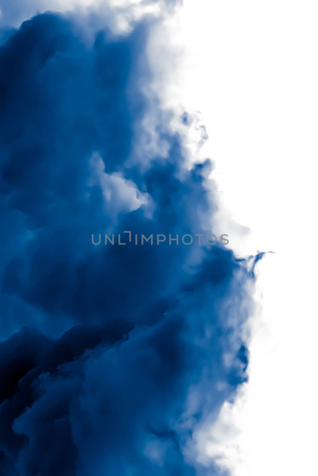 Minimalistic blue cloudy background as abstract backdrop, minimal design and artistic splashes