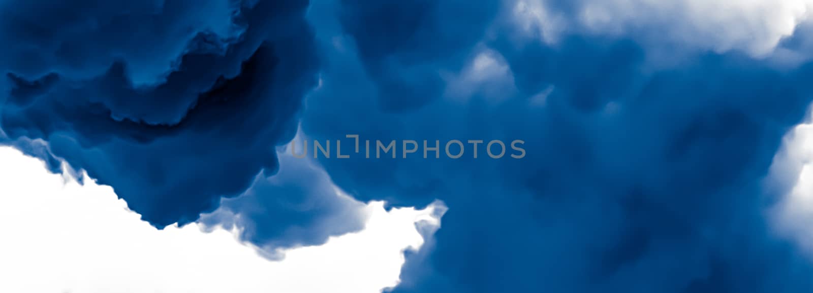 Minimalistic blue cloudy background as abstract backdrop, minima by Anneleven