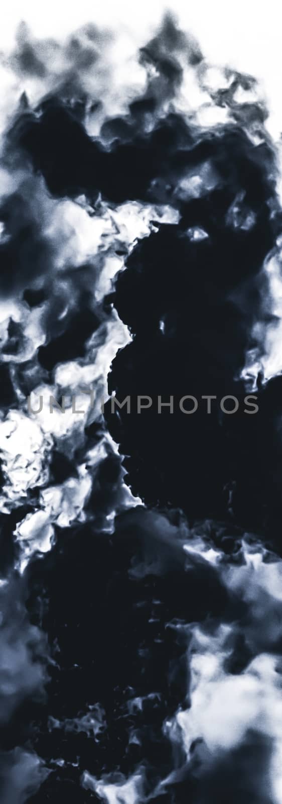 Minimalistic black cloudy background as abstract backdrop, minimal design and artistic splashes