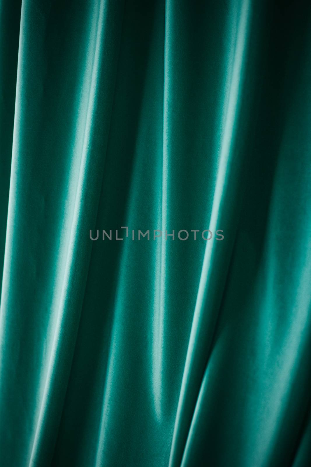 Decoration, branding and surface concept - Abstract emerald fabric background, velvet textile material for blinds or curtains, fashion texture and home decor backdrop for luxury interior design brand