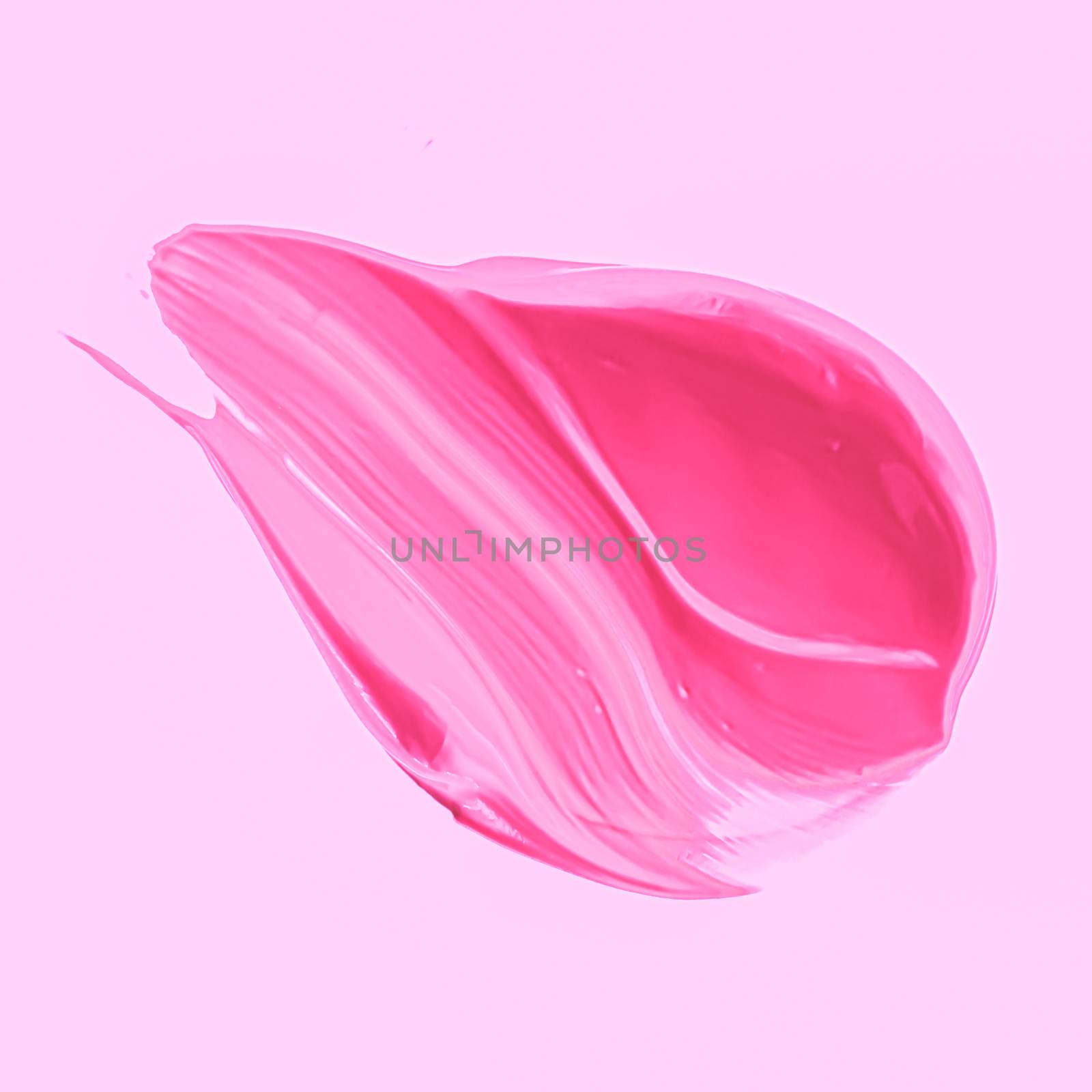 Pink brush stroke or makeup smudge closeup, beauty cosmetics and by Anneleven