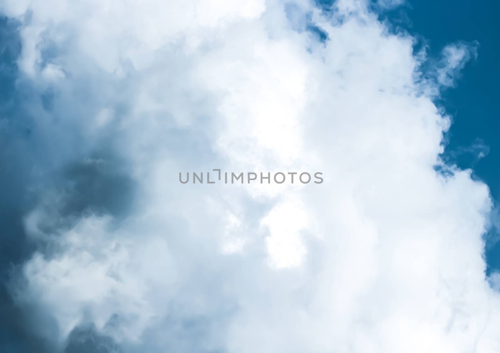 Dreamy blue sky and clouds, spiritual and nature backgrounds