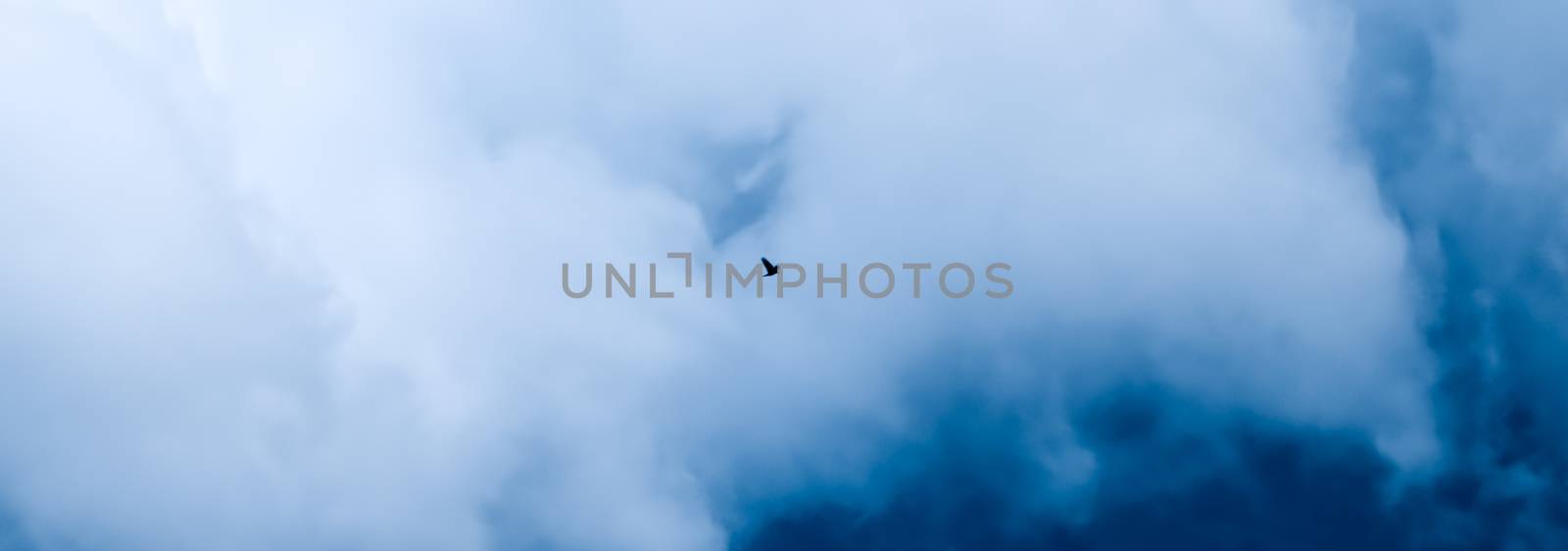 Dreamy blue sky and clouds, spiritual and nature backgrounds