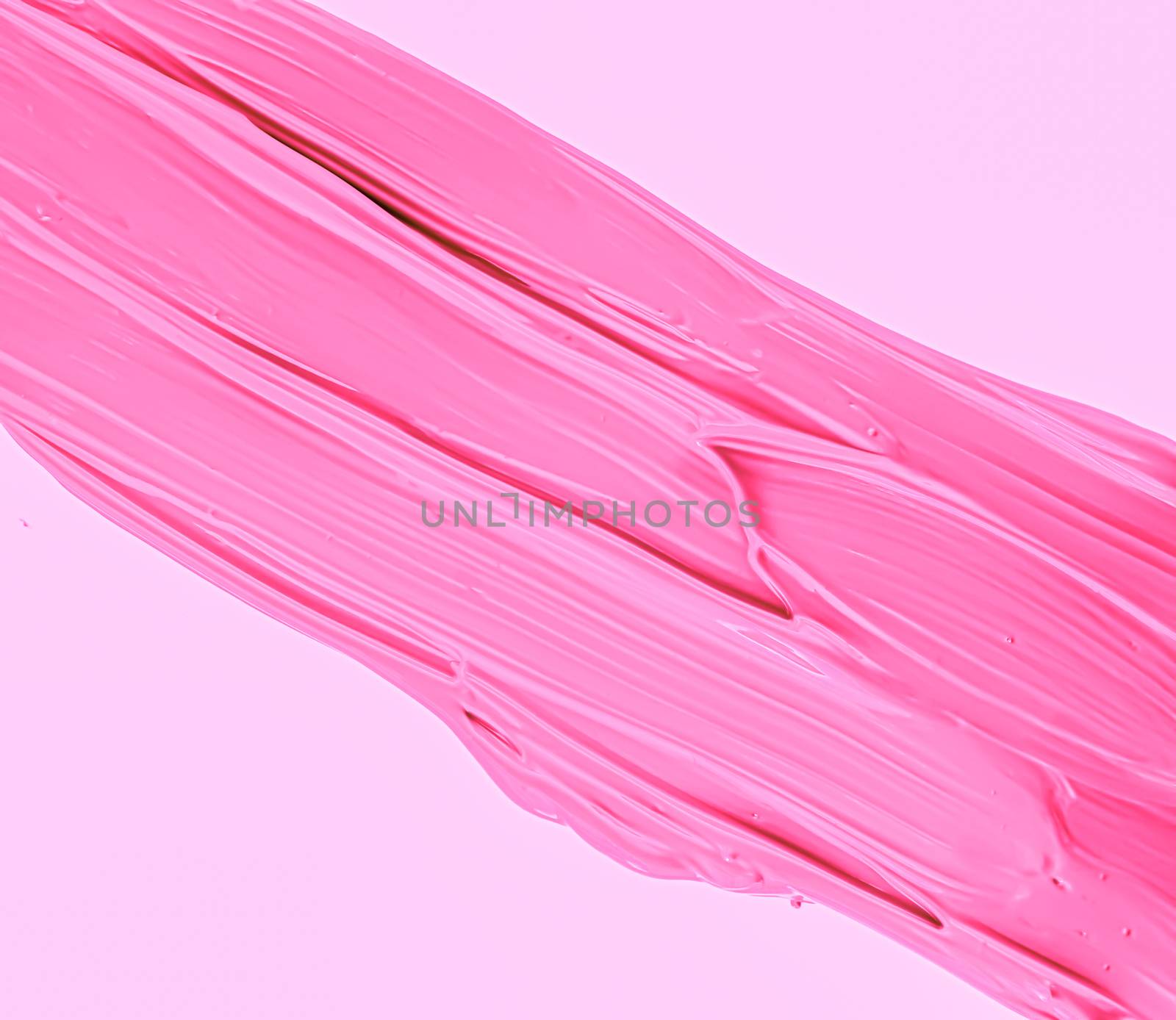 Pink brush stroke or makeup smudge closeup, beauty cosmetics and by Anneleven