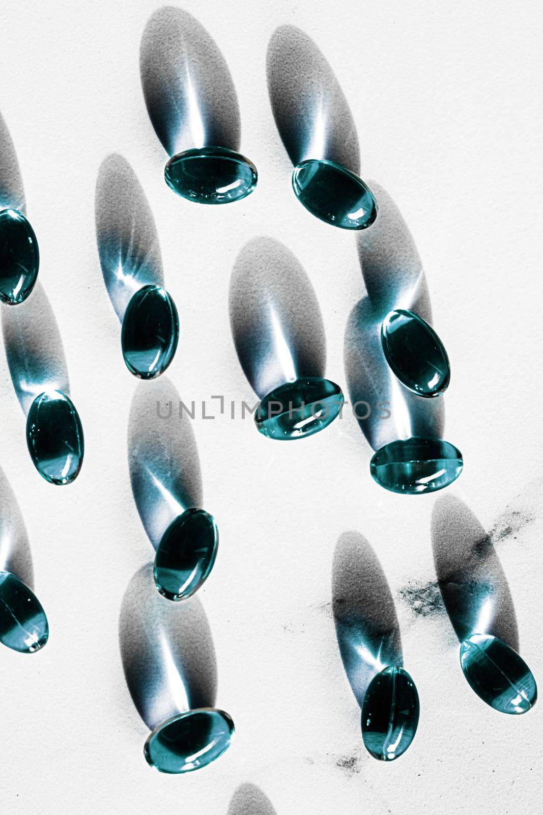 Blue capsules for healthy diet nutrition, pharma brand store, probiotic drug pills as healthcare or supplement products for pharmaceutical industry ads