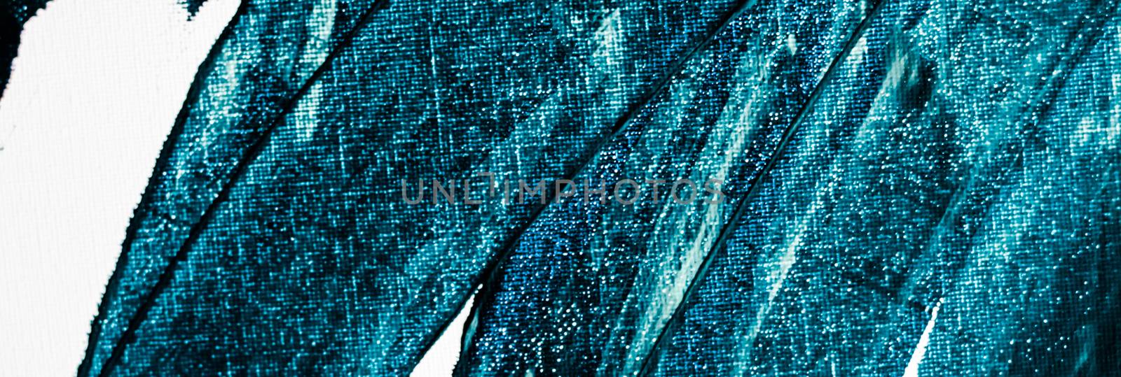 Turquoise abstract background, painting and arts