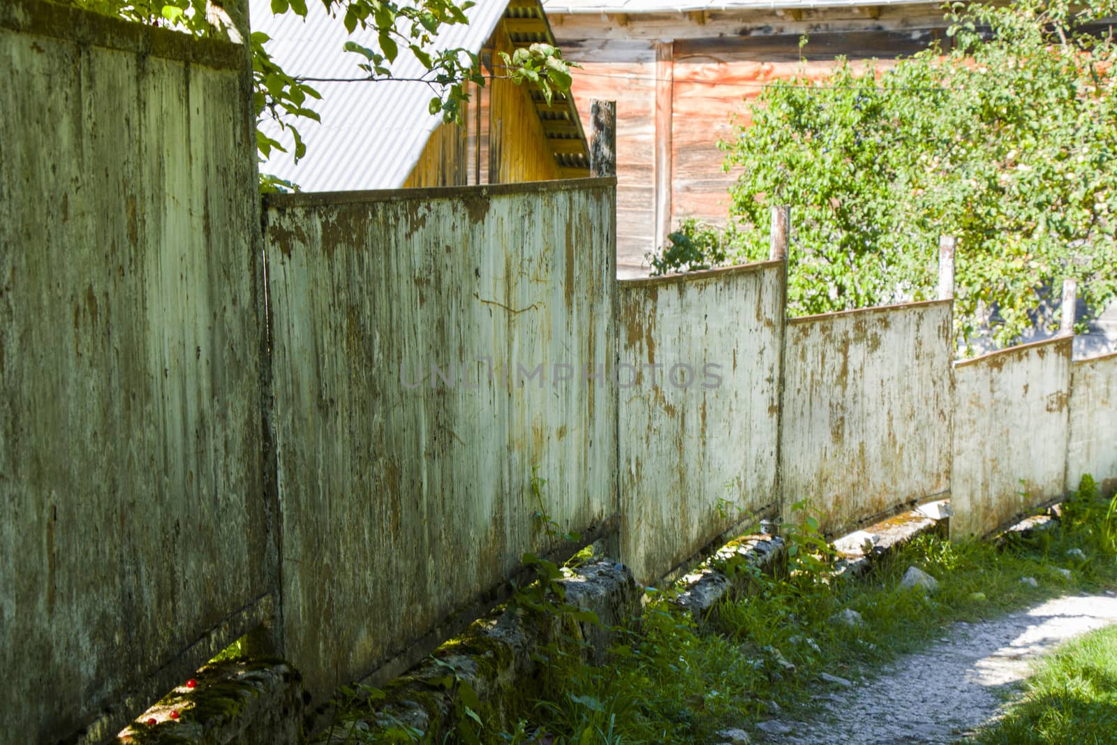 Old village house fence in Racha, Georgia