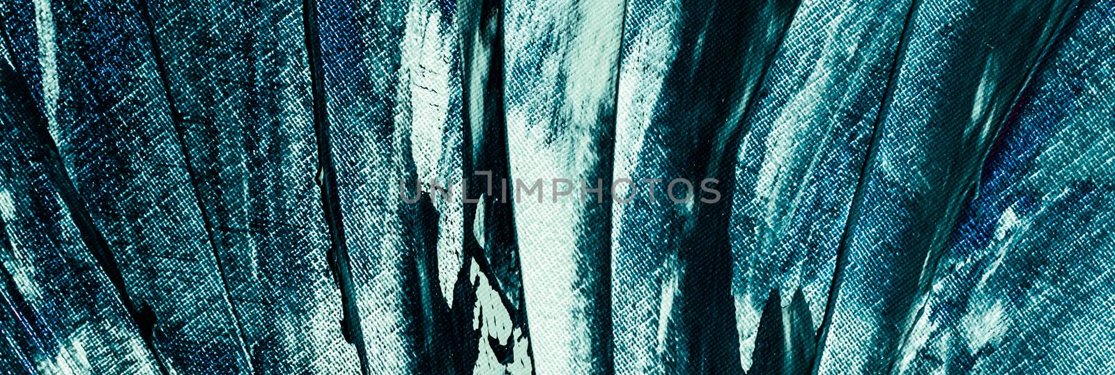 Turquoise abstract background, painting and art by Anneleven