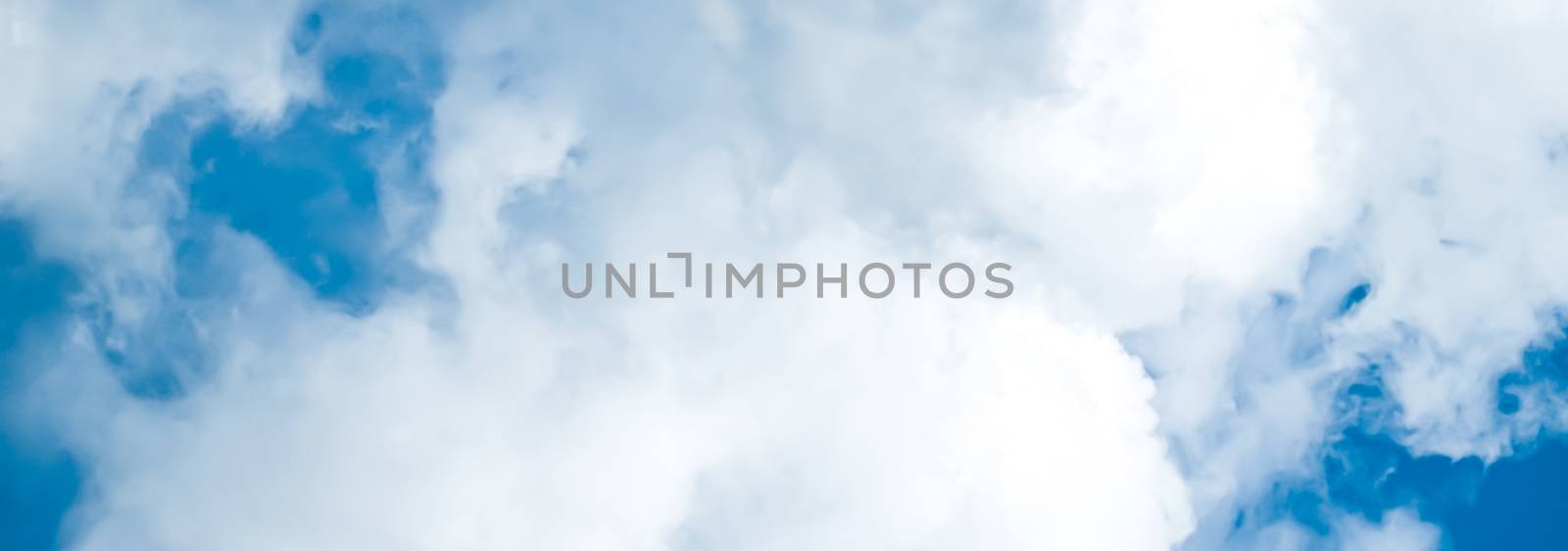 Dreamy blue sky and clouds, spiritual and nature backgrounds