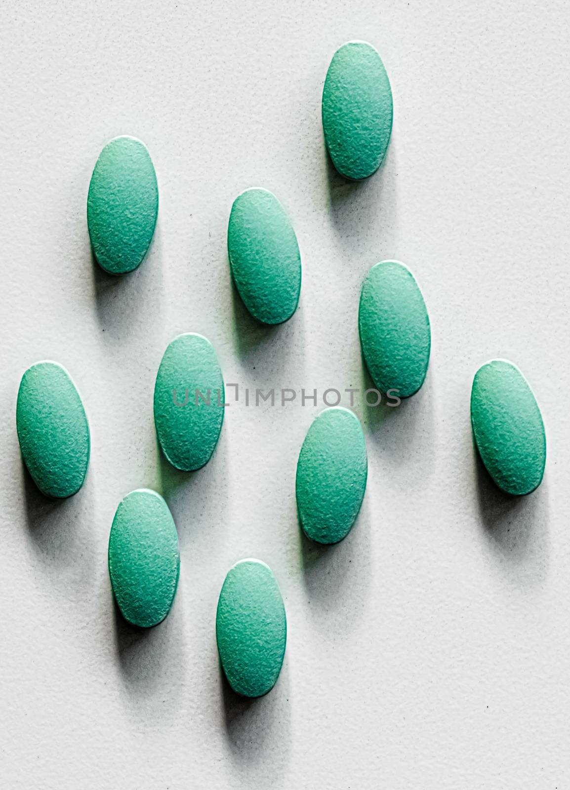 Mint pills as herbal medication, pharma brand store, probiotic drugs as nutrition healthcare or diet supplement products for pharmaceutical industry ads