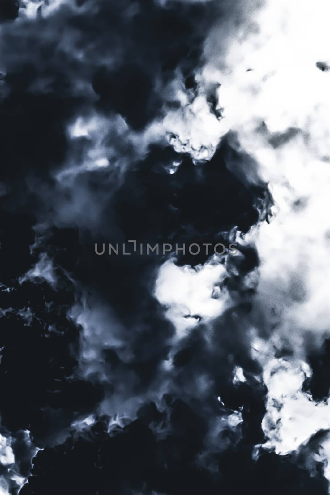 Minimalistic black cloudy background as abstract backdrop, minimal design and artistic splashes