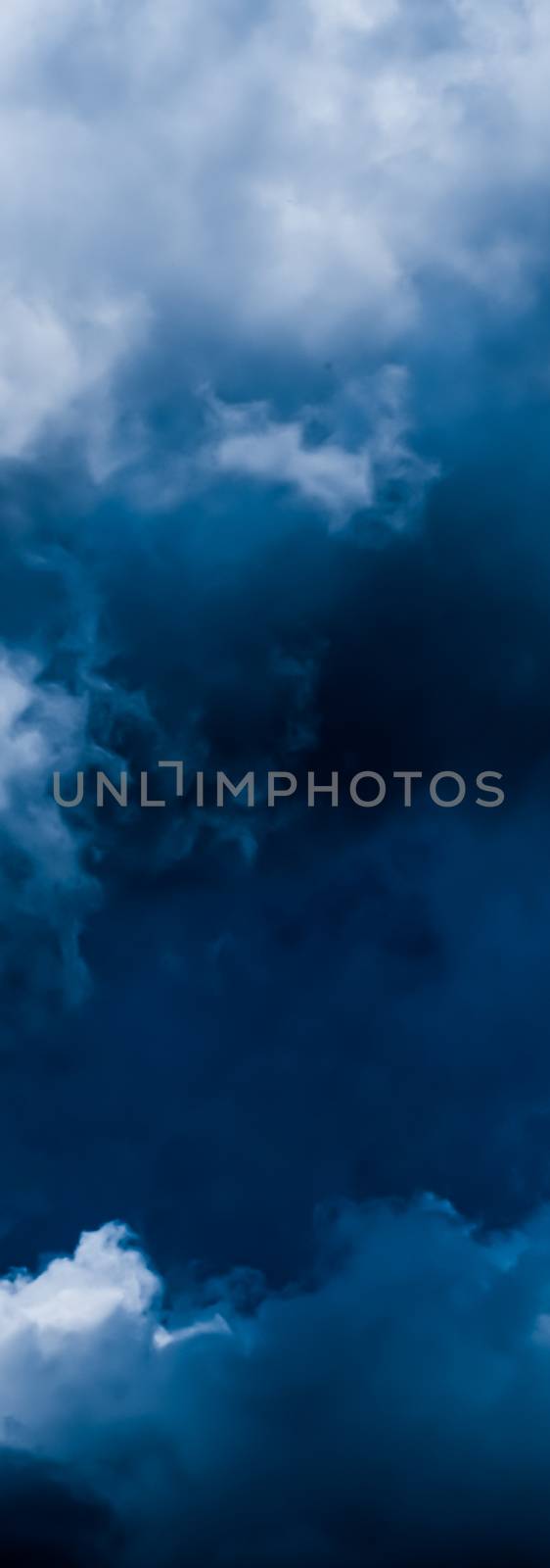 Dreamy blue sky and clouds, spiritual and nature backgrounds