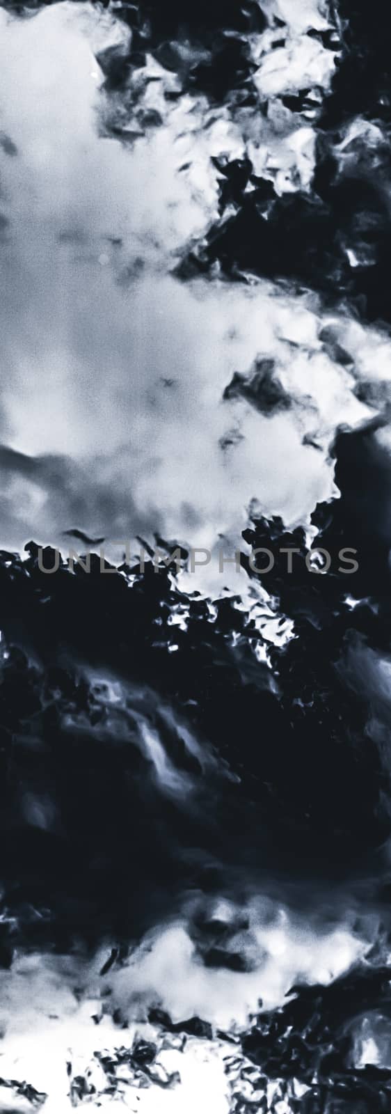 Minimalistic black cloudy background as abstract backdrop, minimal design and artistic splashes