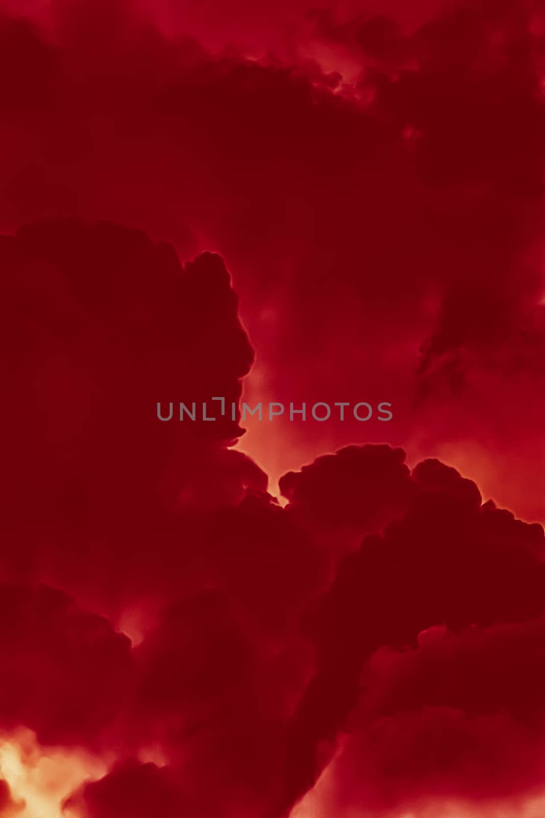 Hot fire flames or red clouds as minimalistic background design by Anneleven