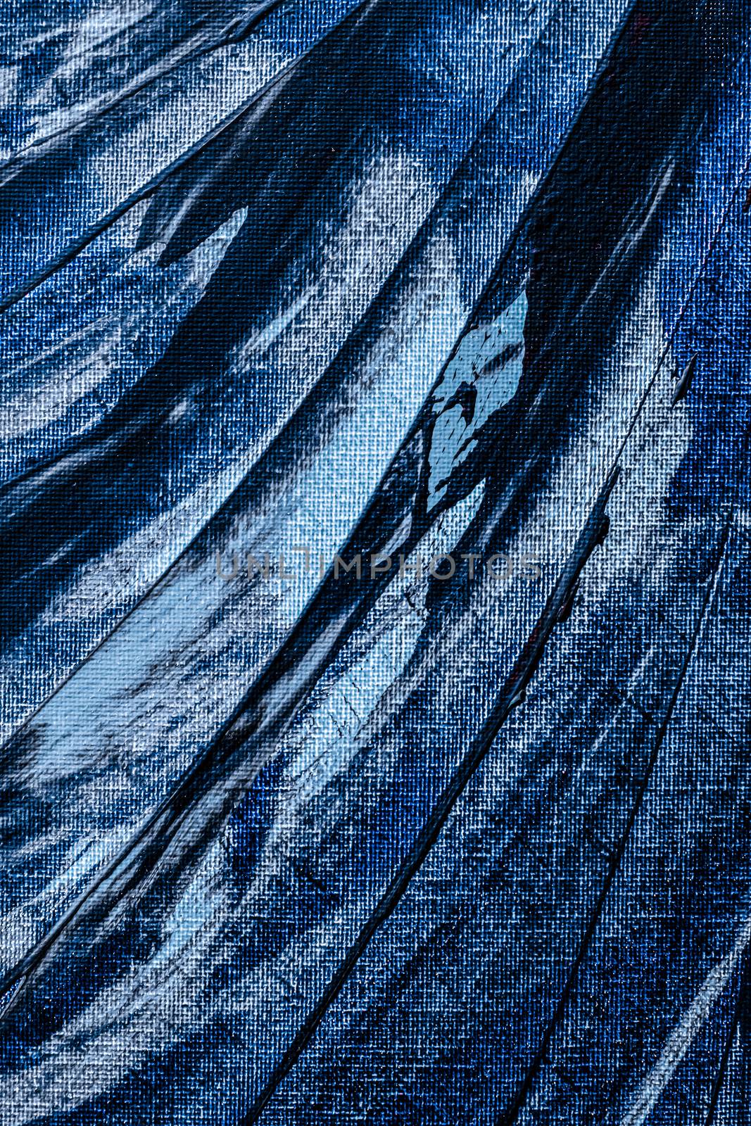 Blue abstract background, painting and art by Anneleven