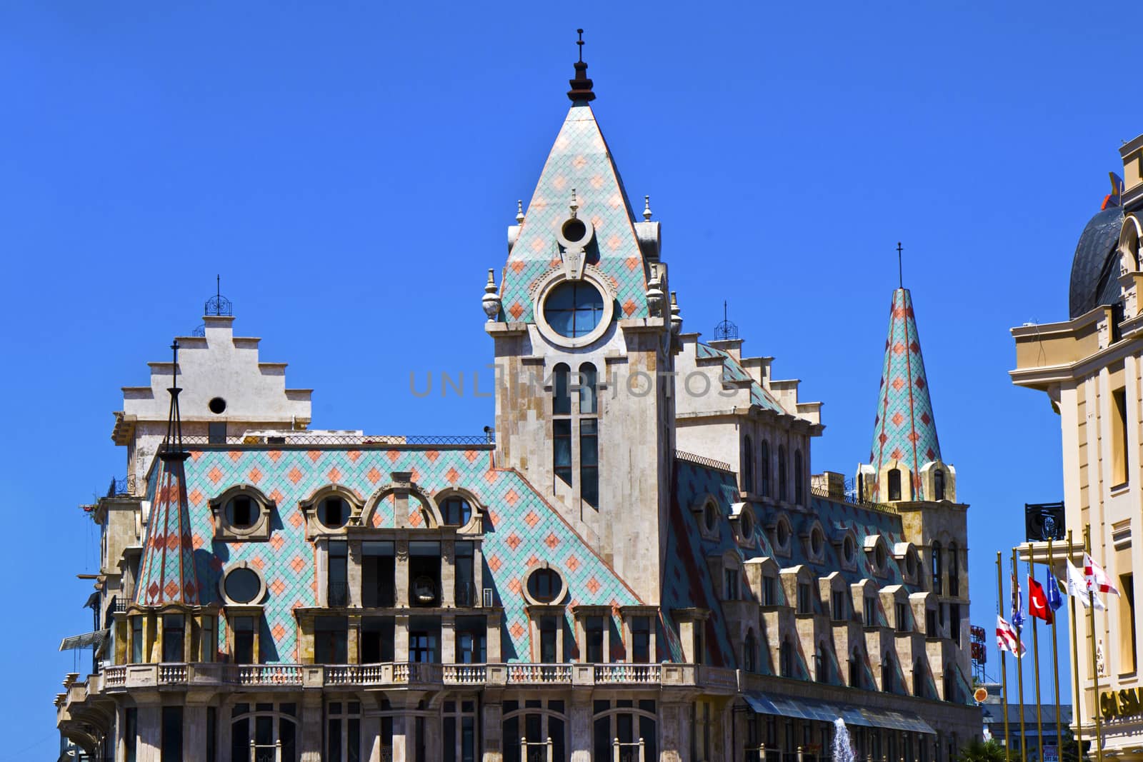 Old famous building and architecture in Batumi, Georgia