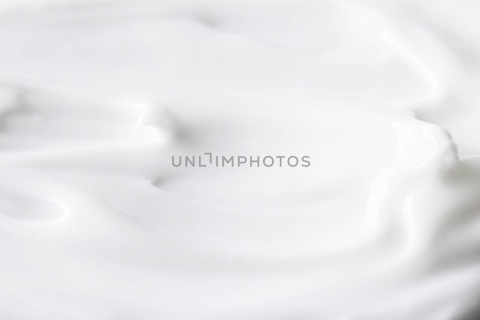 Pure white cream texture as abstract background, food substance  by Anneleven