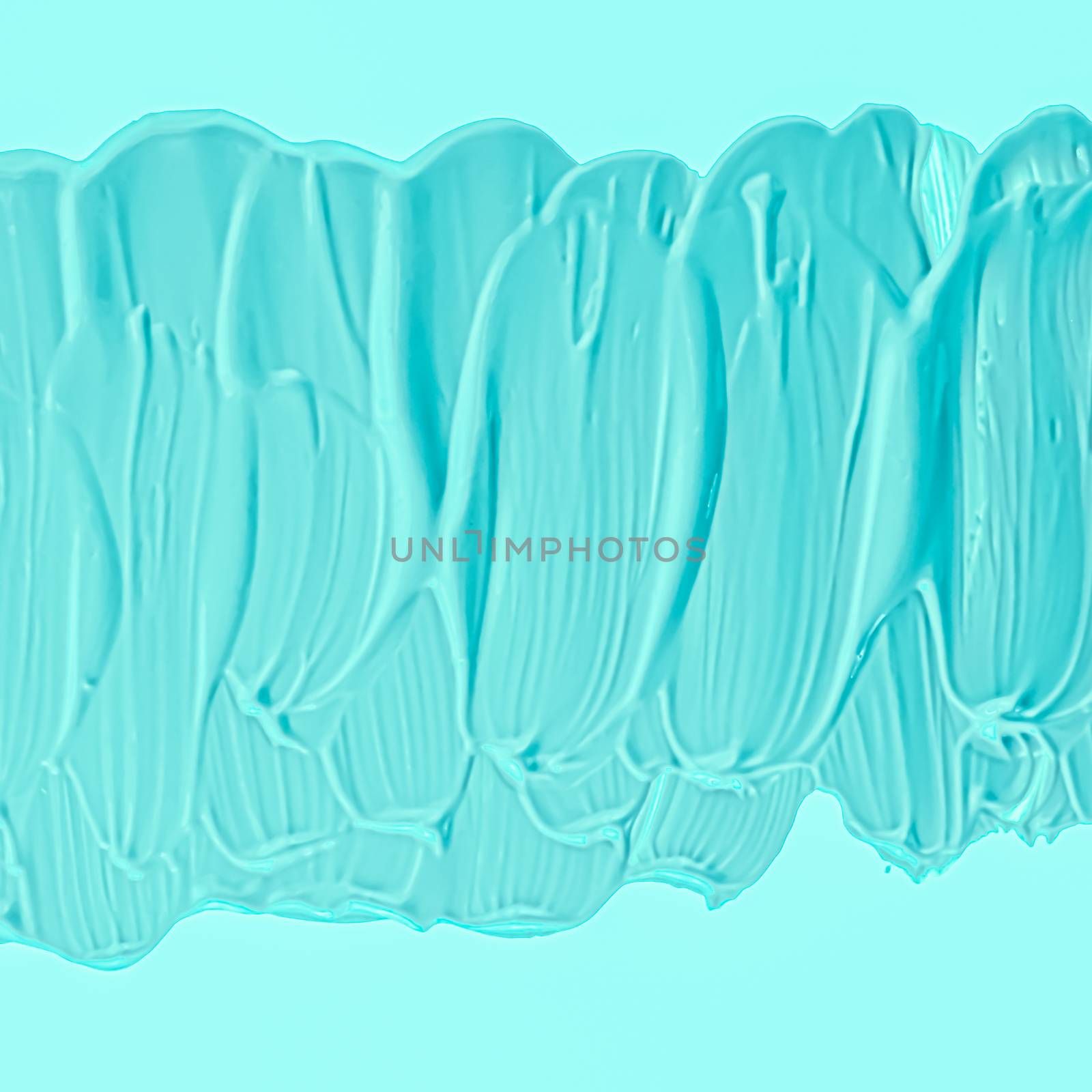 Mint brush stroke or makeup smudge closeup, beauty cosmetics and by Anneleven