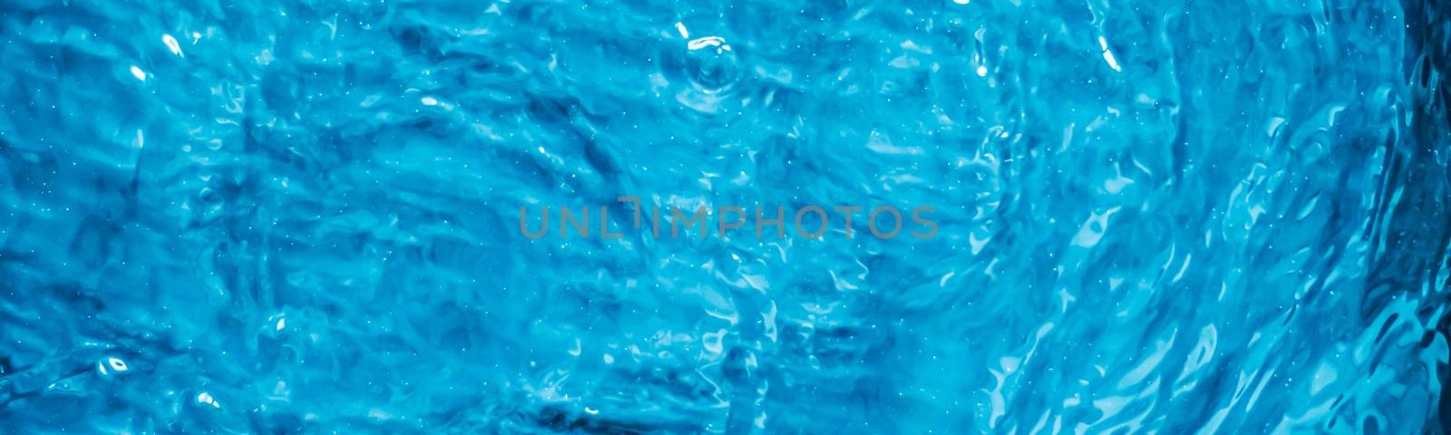 Blue water texture as abstract background, swimming pool and wav by Anneleven