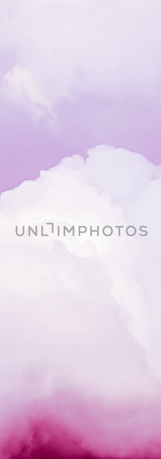 Fantasy and dreamy pink sky, spiritual and nature backgrounds