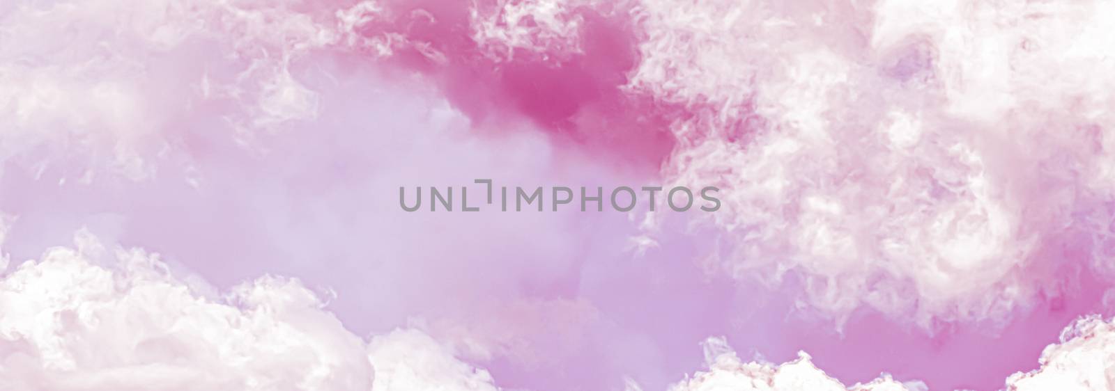 Fantasy and dreamy pink sky, spiritual and nature backgrounds