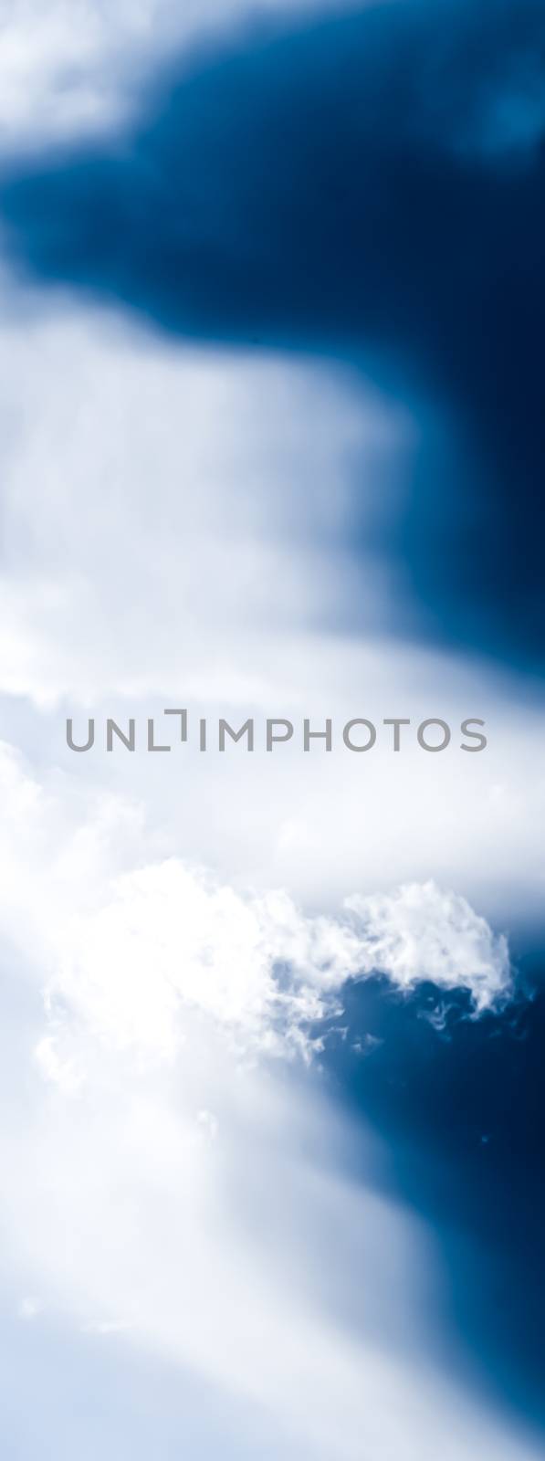 Dreamy blue sky and clouds, spiritual and nature backgrounds