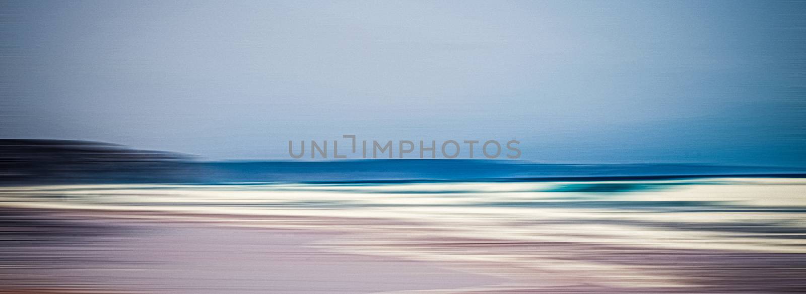 Abstract vintage coastal nature background, long exposure view o by Anneleven