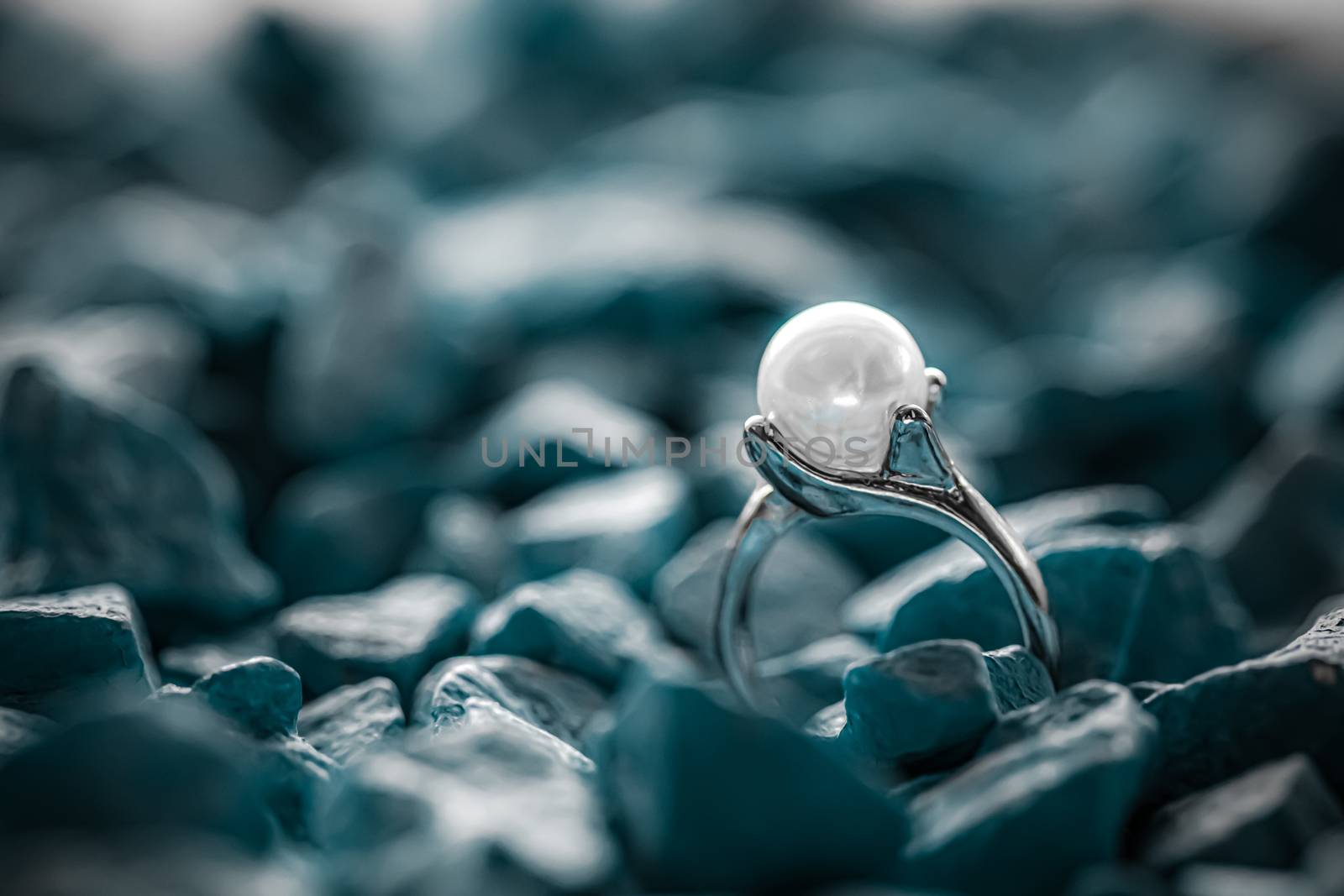 Pearl ring closeup, jewelry and accessory brand by Anneleven