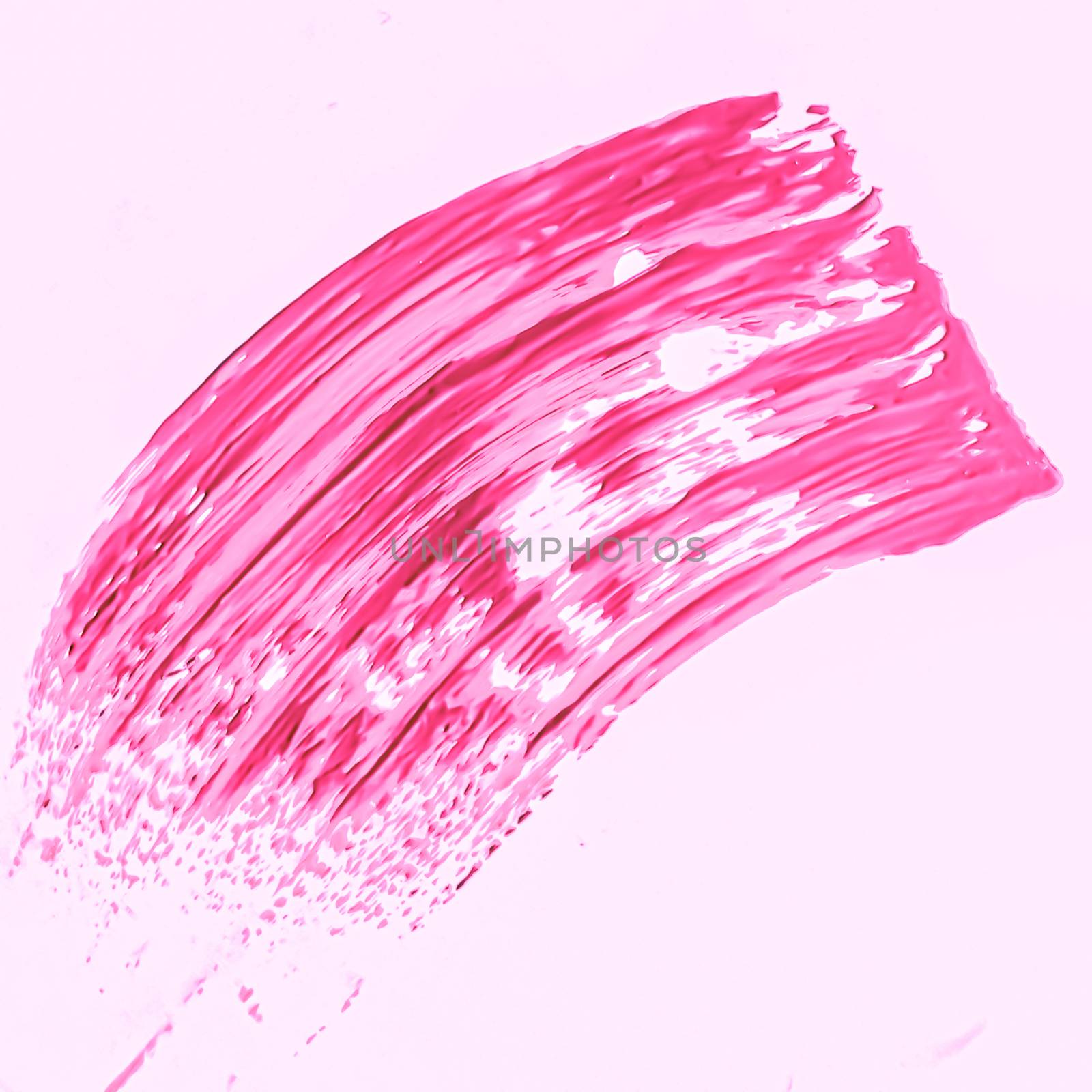 Pink brush stroke or makeup smudge closeup, beauty cosmetics and by Anneleven