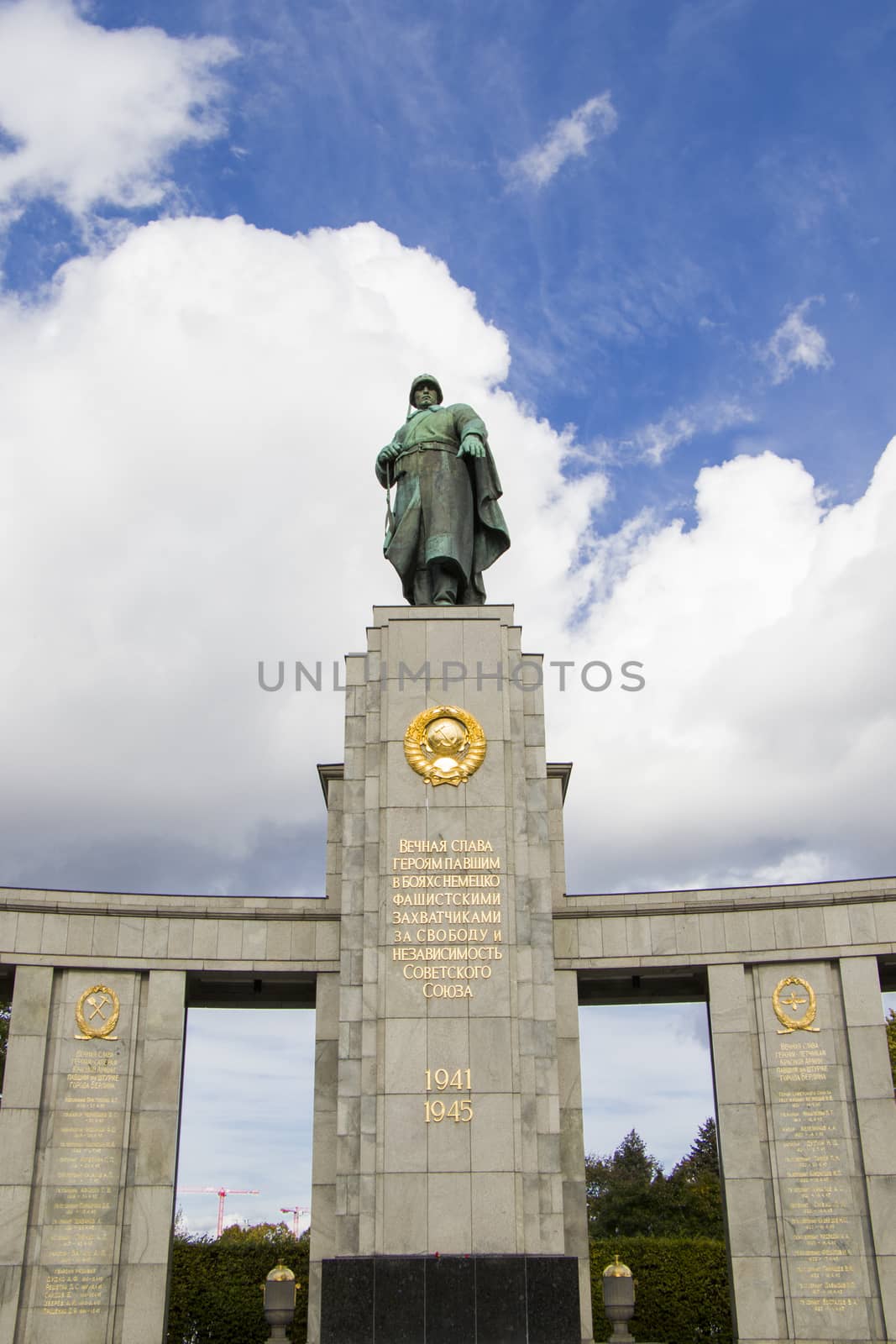 The Soviet War Memorial at Tiergarten in Berlin, Germany. Famous memorial, must visit place. by Taidundua