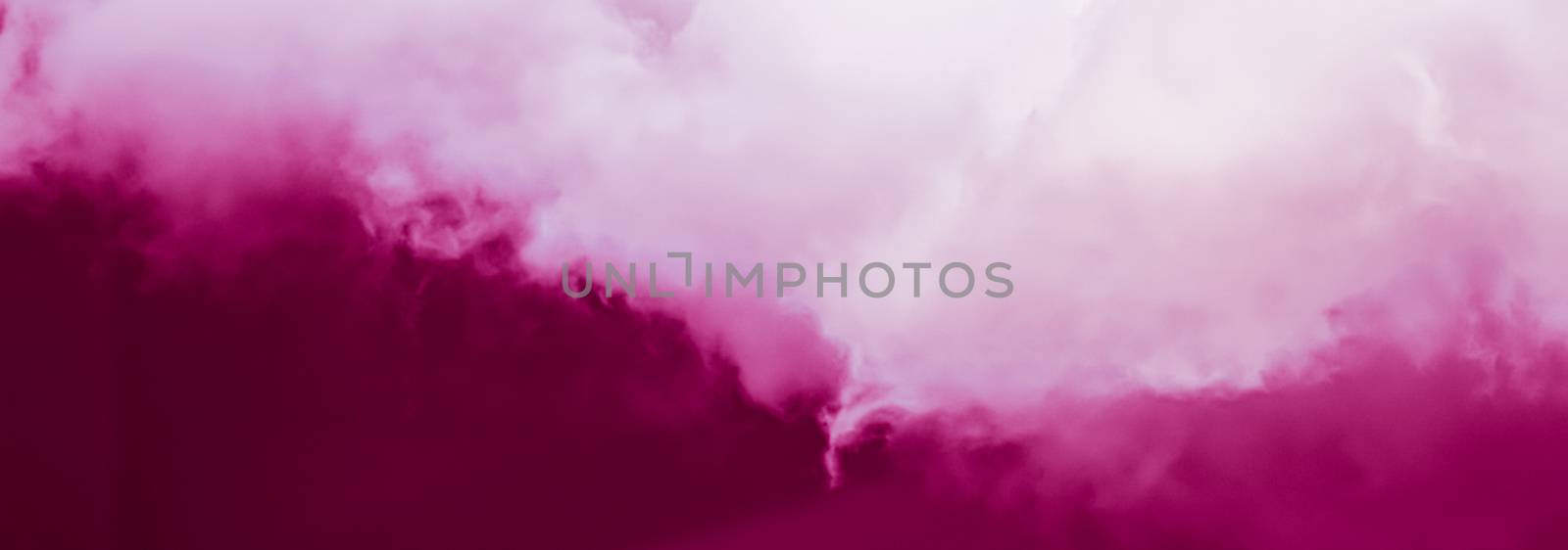 Fantasy and dreamy pink sky, spiritual and nature background by Anneleven