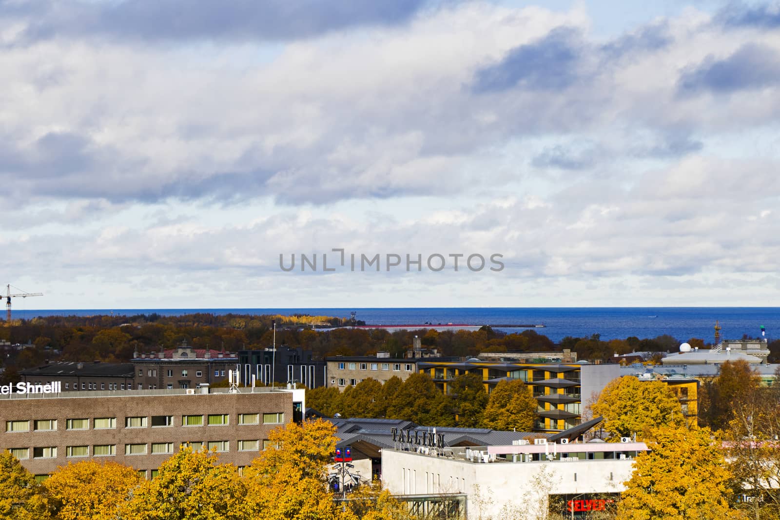 City view and city scape of Building roofs, architecture and history landmarks, must visit place.