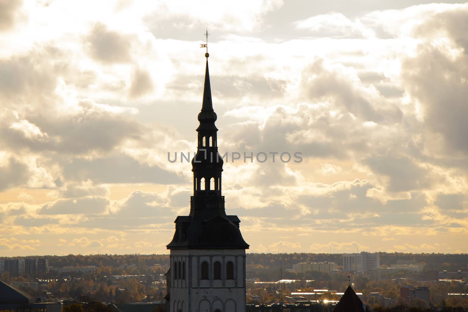 City view and city scape of Building roofs, architecture and history landmarks, must visit place. by Taidundua