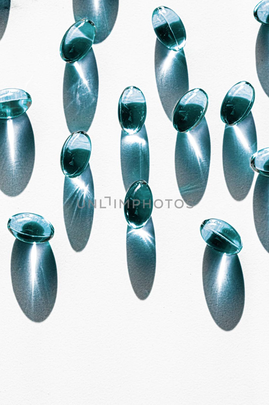 Blue capsules for healthy diet nutrition, pharma brand store, probiotic drug pills as healthcare or supplement products for pharmaceutical industry ads