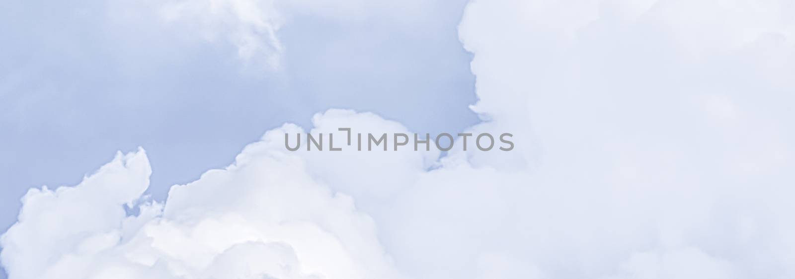 Fantasy and dreamy pastel blue sky, spiritual and nature backgrounds