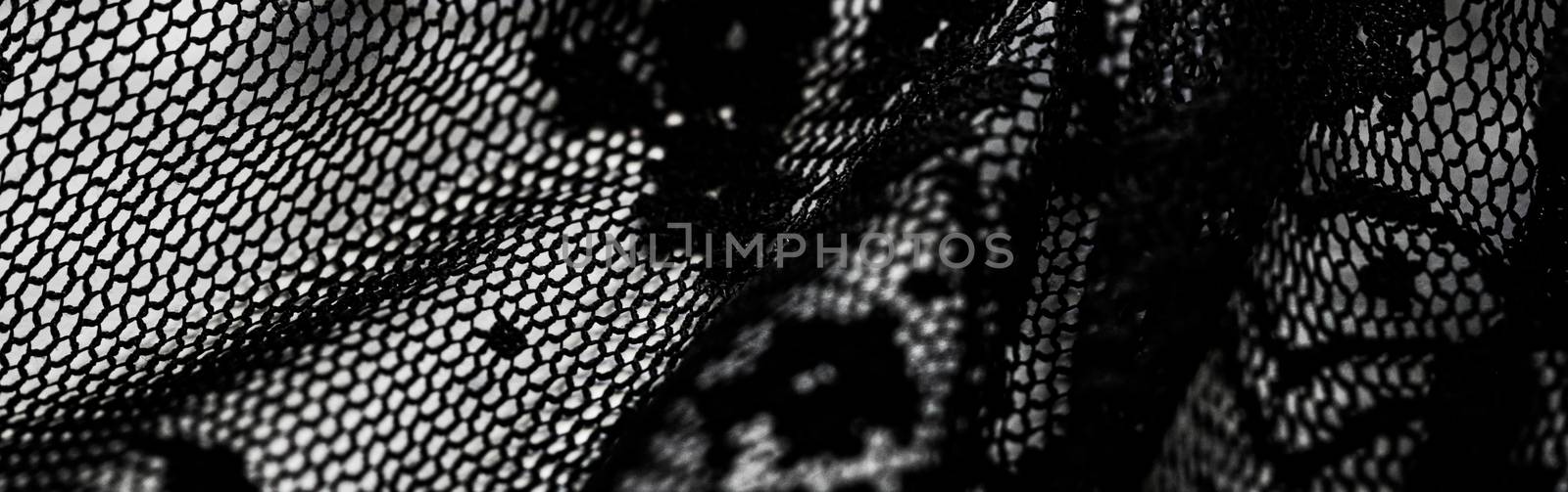 Black lace texture, fabric and textile backgrounds