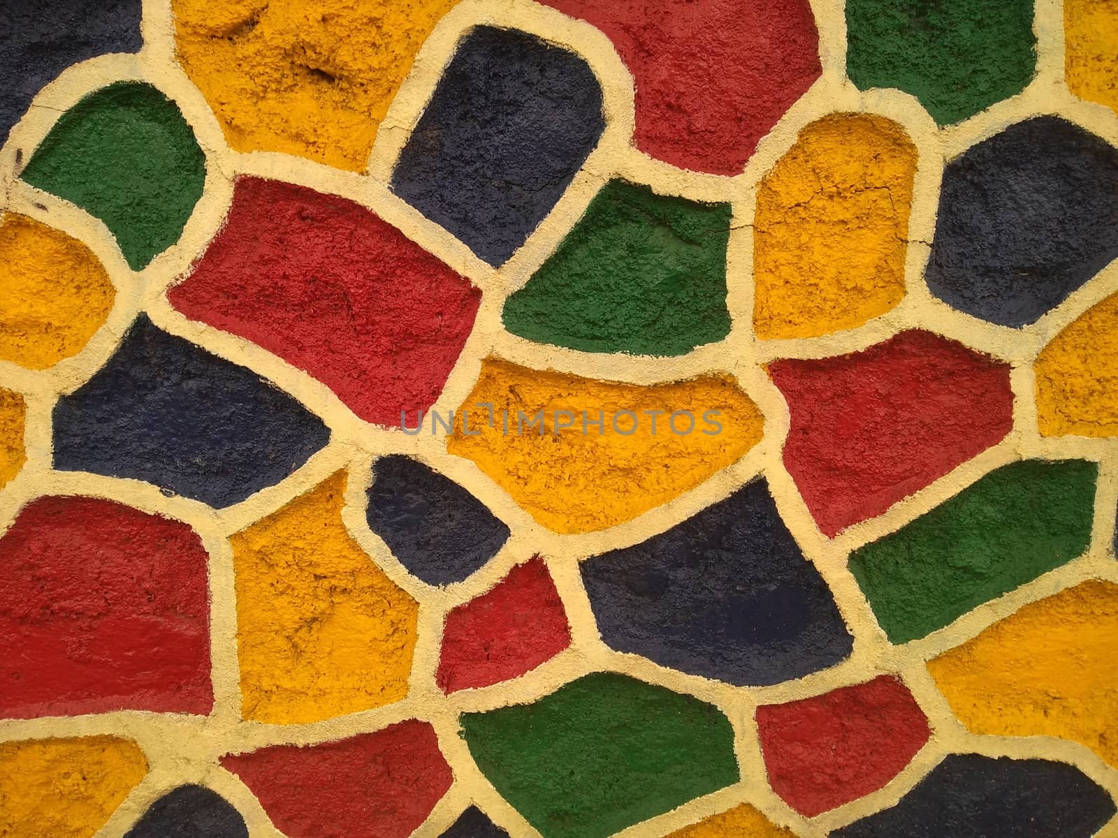 Stone wall background. Pattern of painted color stone wall texture.