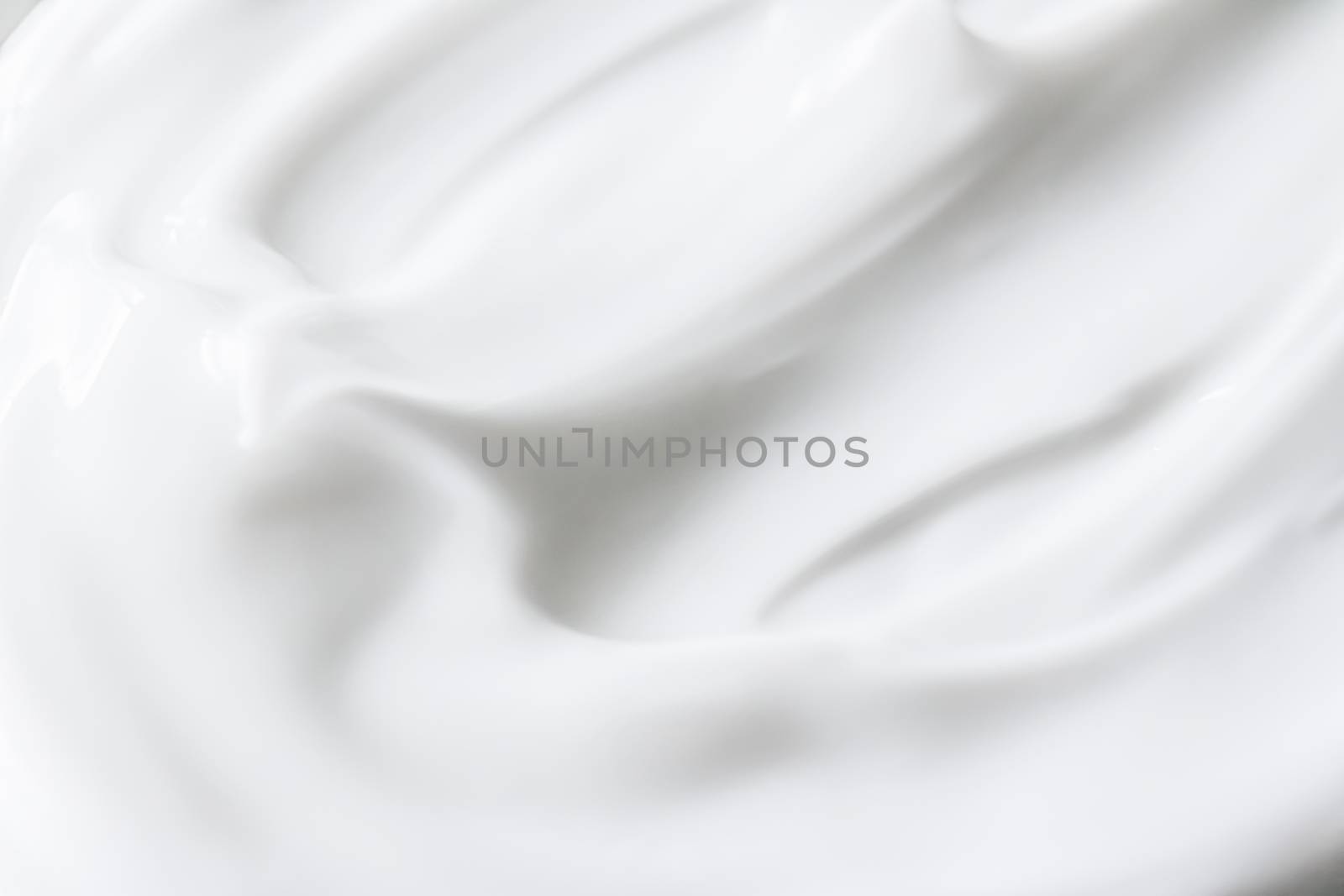 Pure white cream texture as abstract background, food substance  by Anneleven