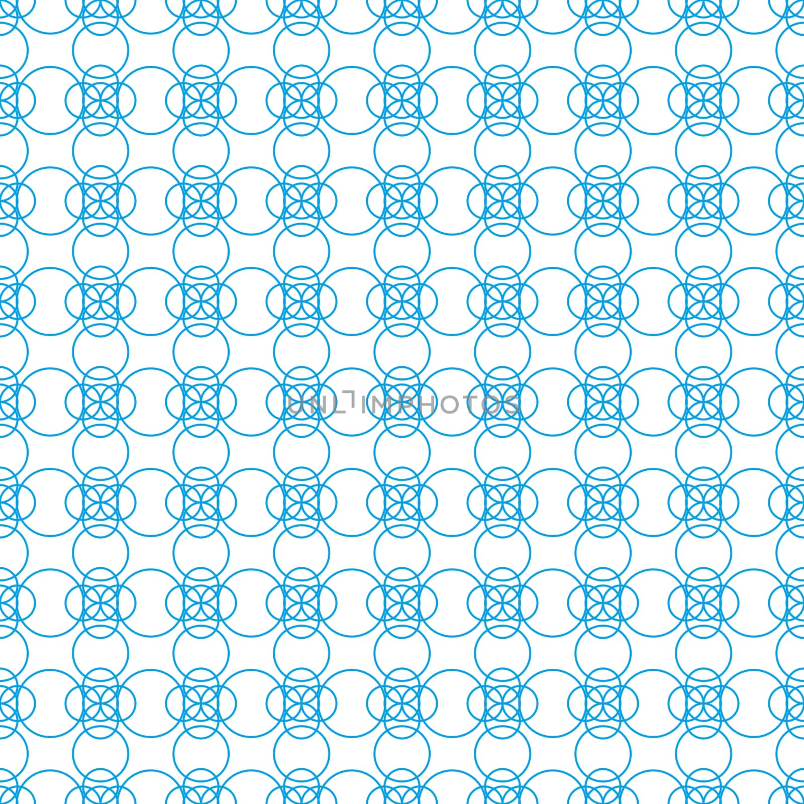 Seamless pattern of figures of arbitrary shape on a white backgr by Grommik