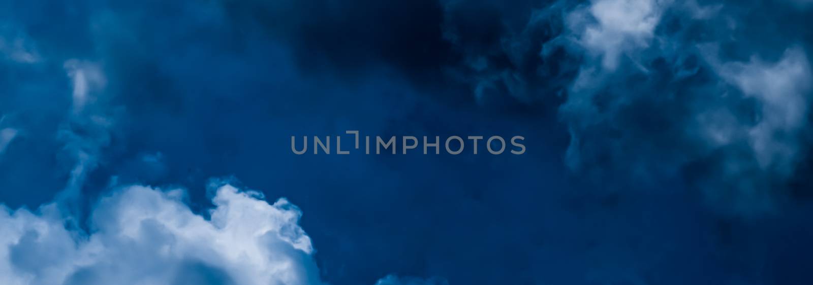 Dreamy blue sky and clouds, spiritual and nature backgrounds