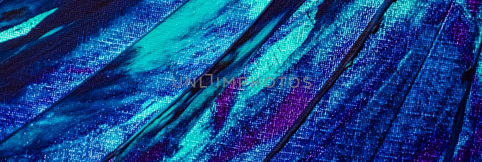 Mix of blue, turquoise and purple abstract background, painting and arts