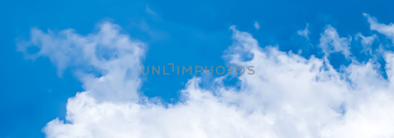 Dreamy blue sky and clouds, spiritual and nature backgrounds