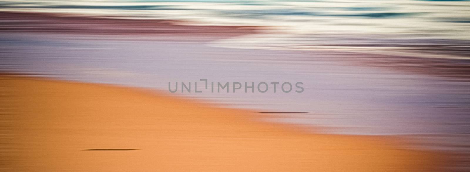 Seascape, seaview and coastline concept - Abstract vintage coastal nature background, long exposure view of dreamy ocean coast, sea retro art print, beach holiday destination for luxury travel brand