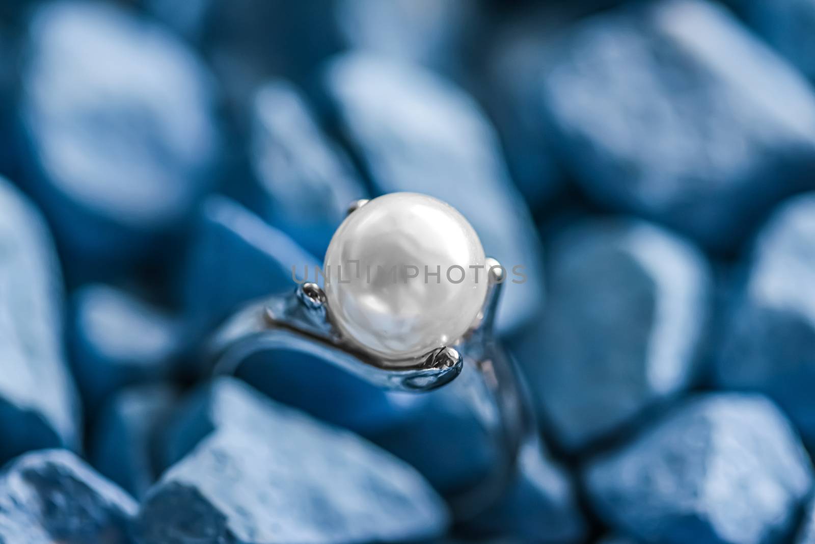 Pearl ring closeup, jewelry and accessory brand by Anneleven