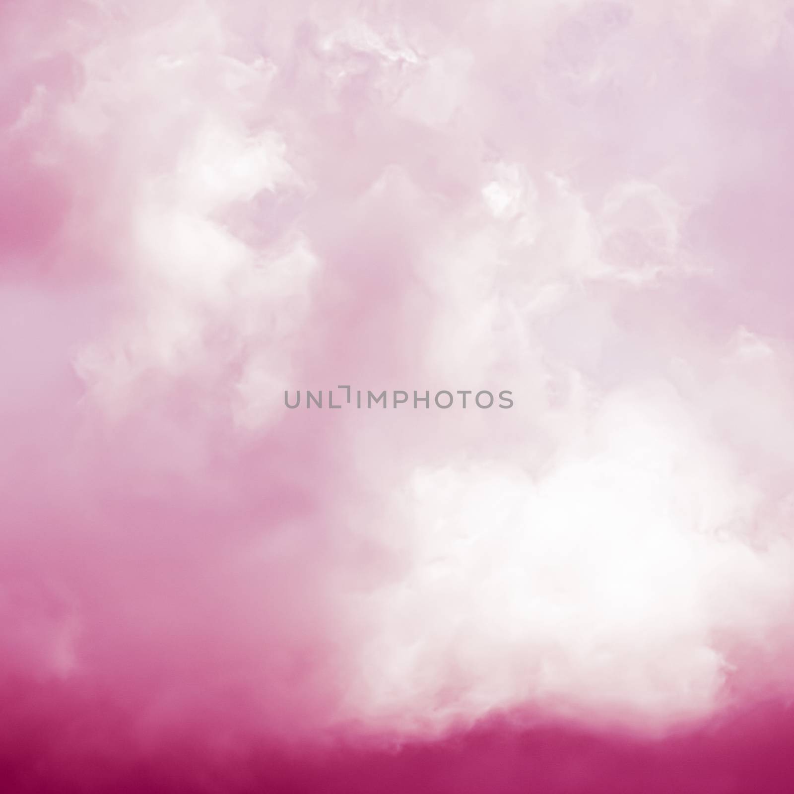 Fantasy and dreamy pink sky, spiritual and nature background by Anneleven
