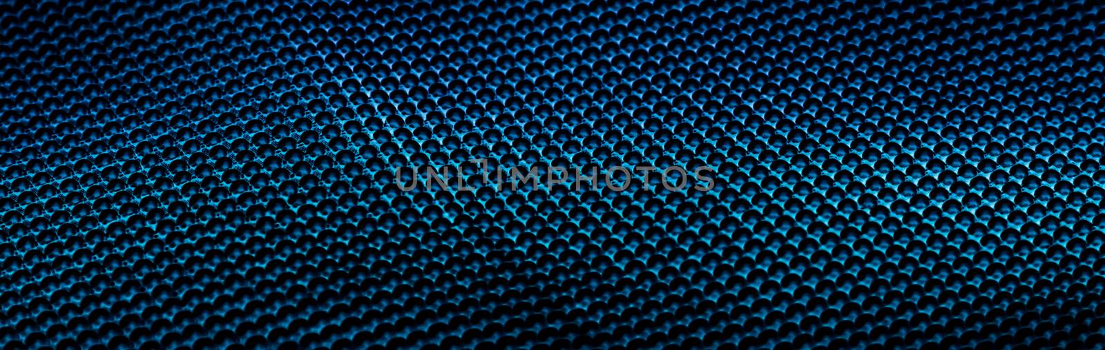 Blue metallic abstract background, futuristic surface and high tech materials