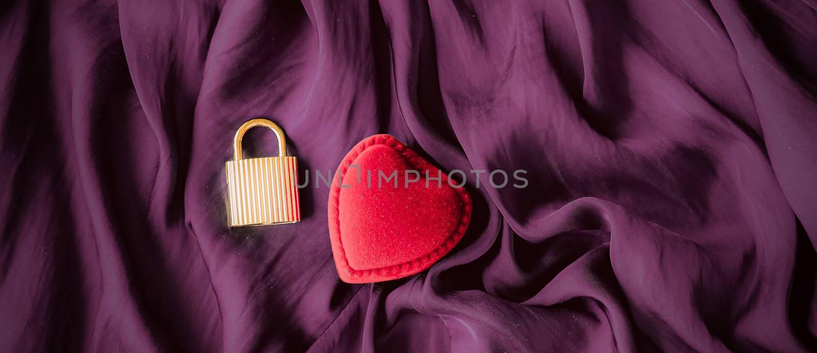 Valentines Day abstract background, heart shaped jewellery gift by Anneleven