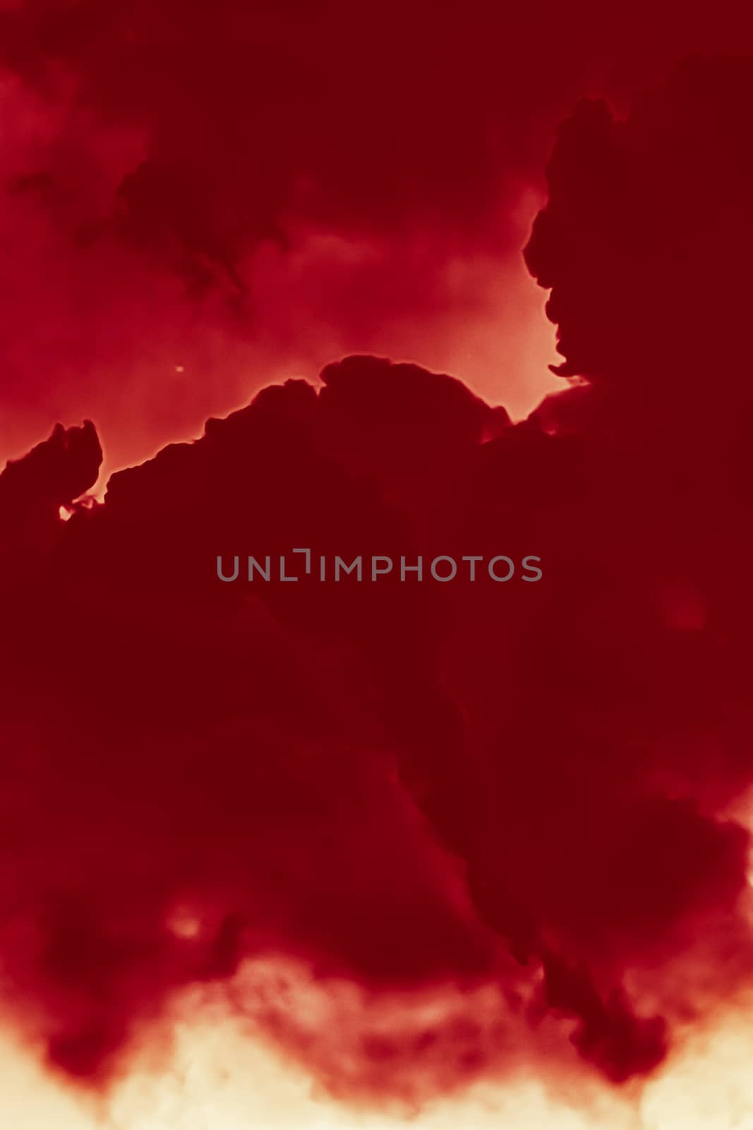 Hot fire flames or red clouds for minimalistic background design